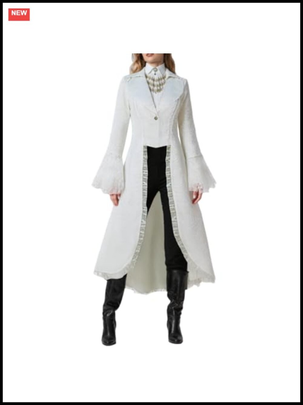 Polyester Steampunk Jacket Victorian Tuxedo Medieval Pirate Coat